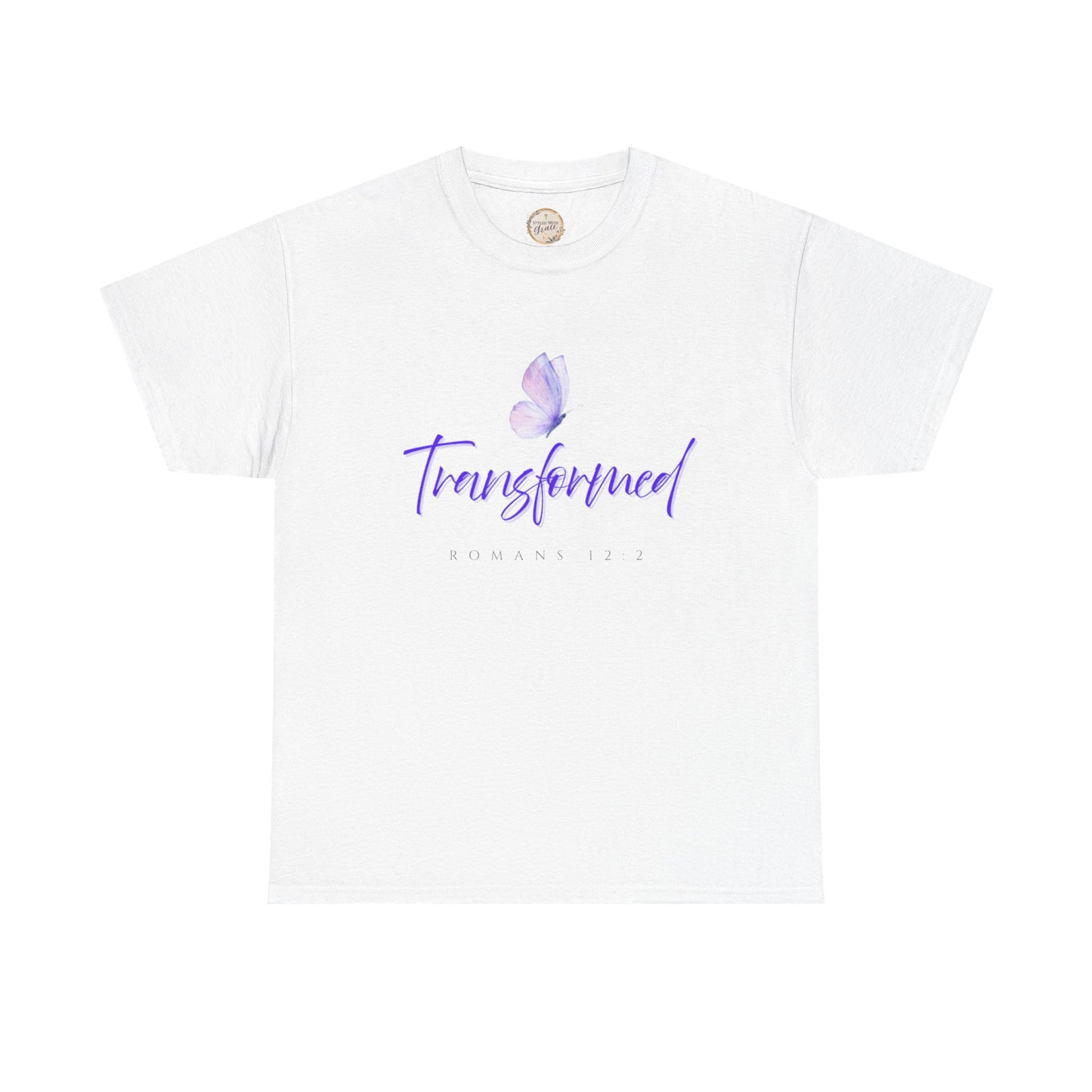 Transformed Tee - Unisex Heavy Cotton Tee, Inspirational Shirt, Gift for Mindfulness, Self-Care, Positive Vibes, [...]