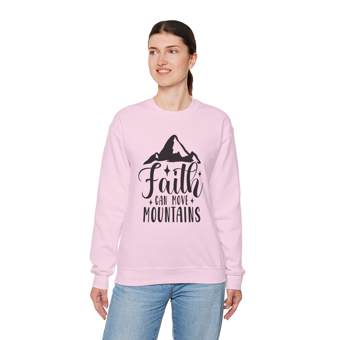 Faith Can Move Mountains Crewneck Sweatshirt