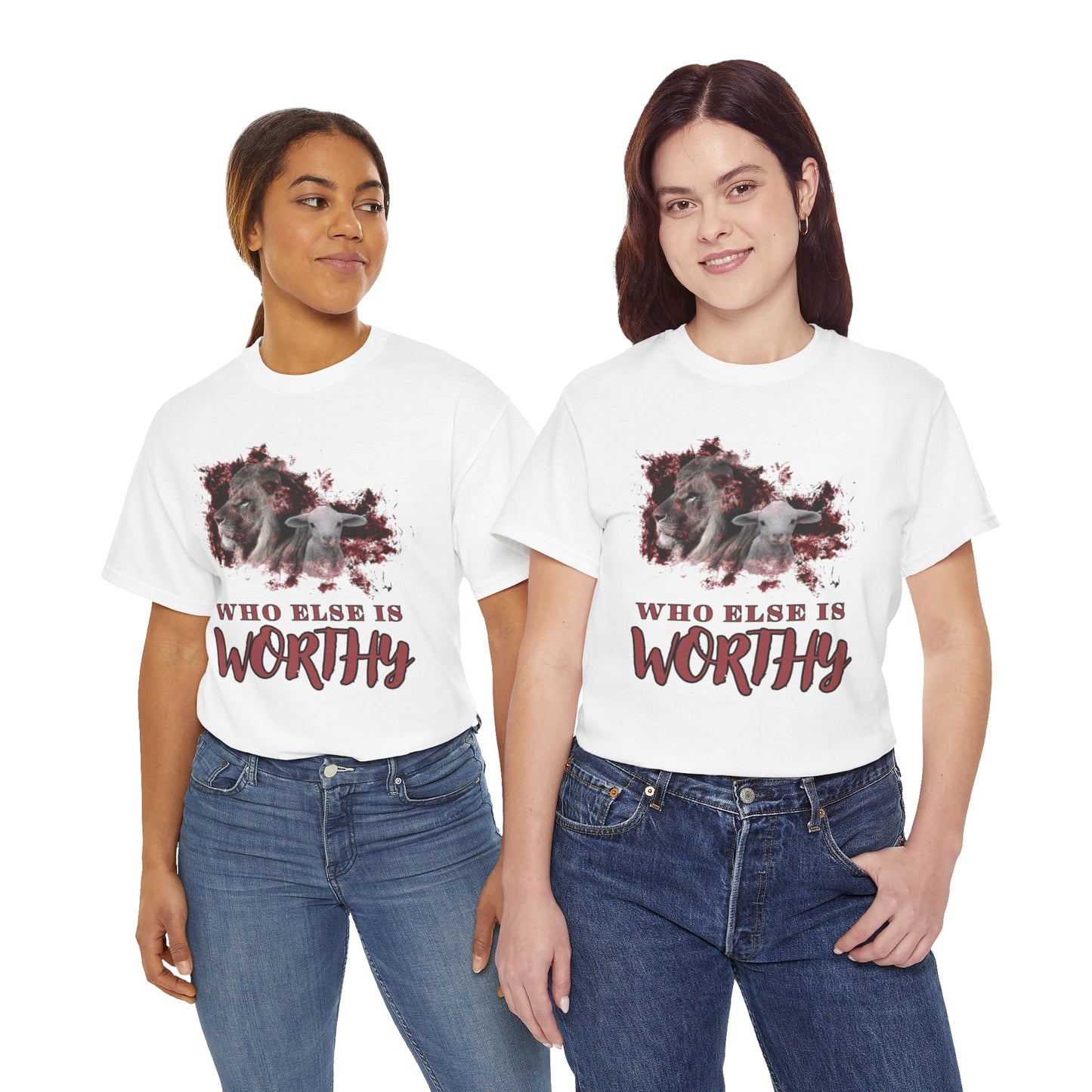 Who Else Is Worthy Tee, Inspirational T-Shirt for Faith, Meaningful Gift, Christian Apparel, Casual Wear, Spiritual Clothing
