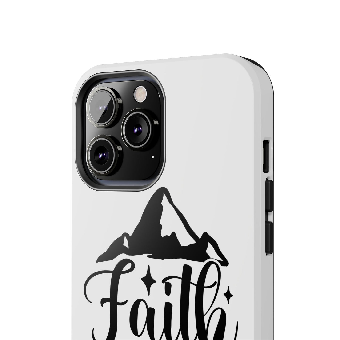 Inspirational Tough Phone Cases - 'Faith Can Move Mountains' Design