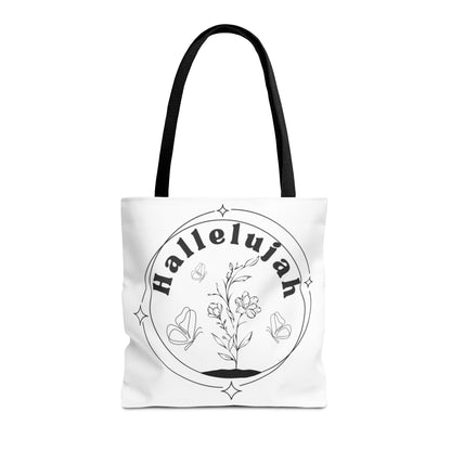 Hallelujah Tote Bag - Stylish All-Over Print for Women's Spiritual Journey