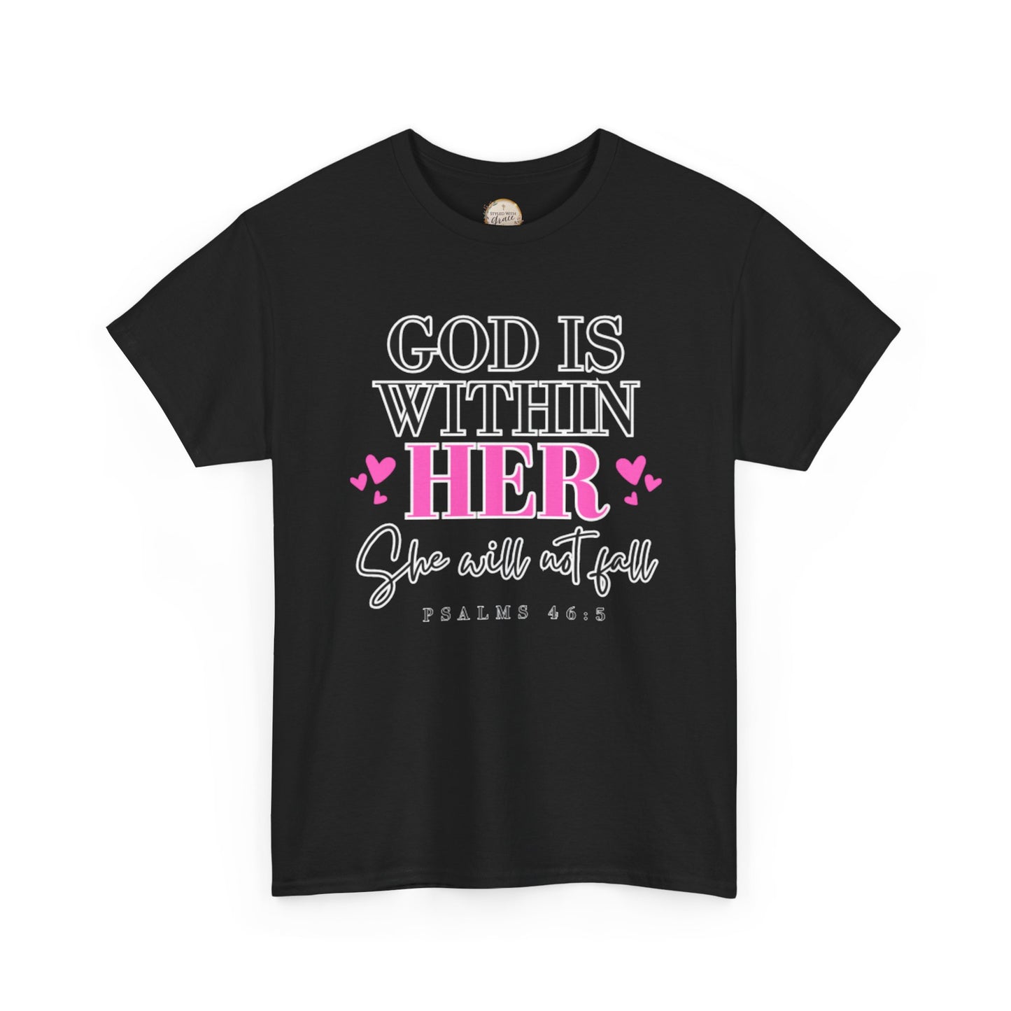 God Is Within Her Unisex Heavy Cotton Tee