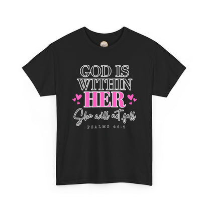 God Is Within Her Unisex Heavy Cotton Tee