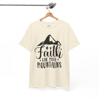 Faith Can Move Mountains - Unisex Heavy Cotton Tee
