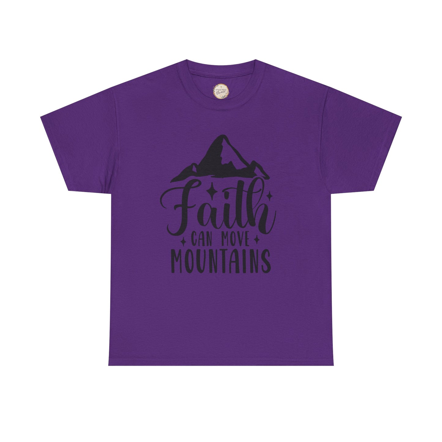 Faith Can Move Mountains - Unisex Heavy Cotton Tee