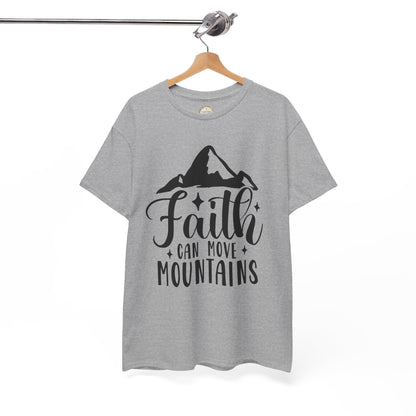 Faith Can Move Mountains - Unisex Heavy Cotton Tee