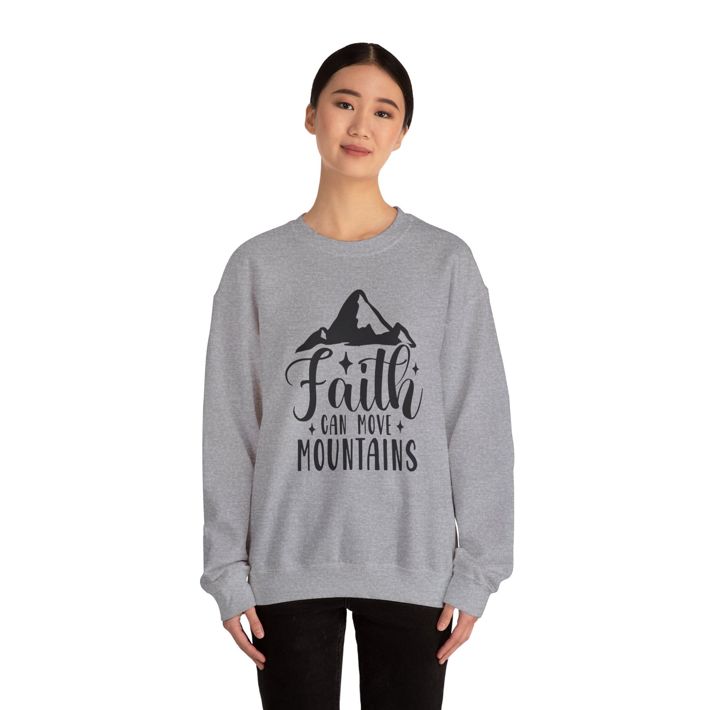 Faith Can Move Mountains Crewneck Sweatshirt
