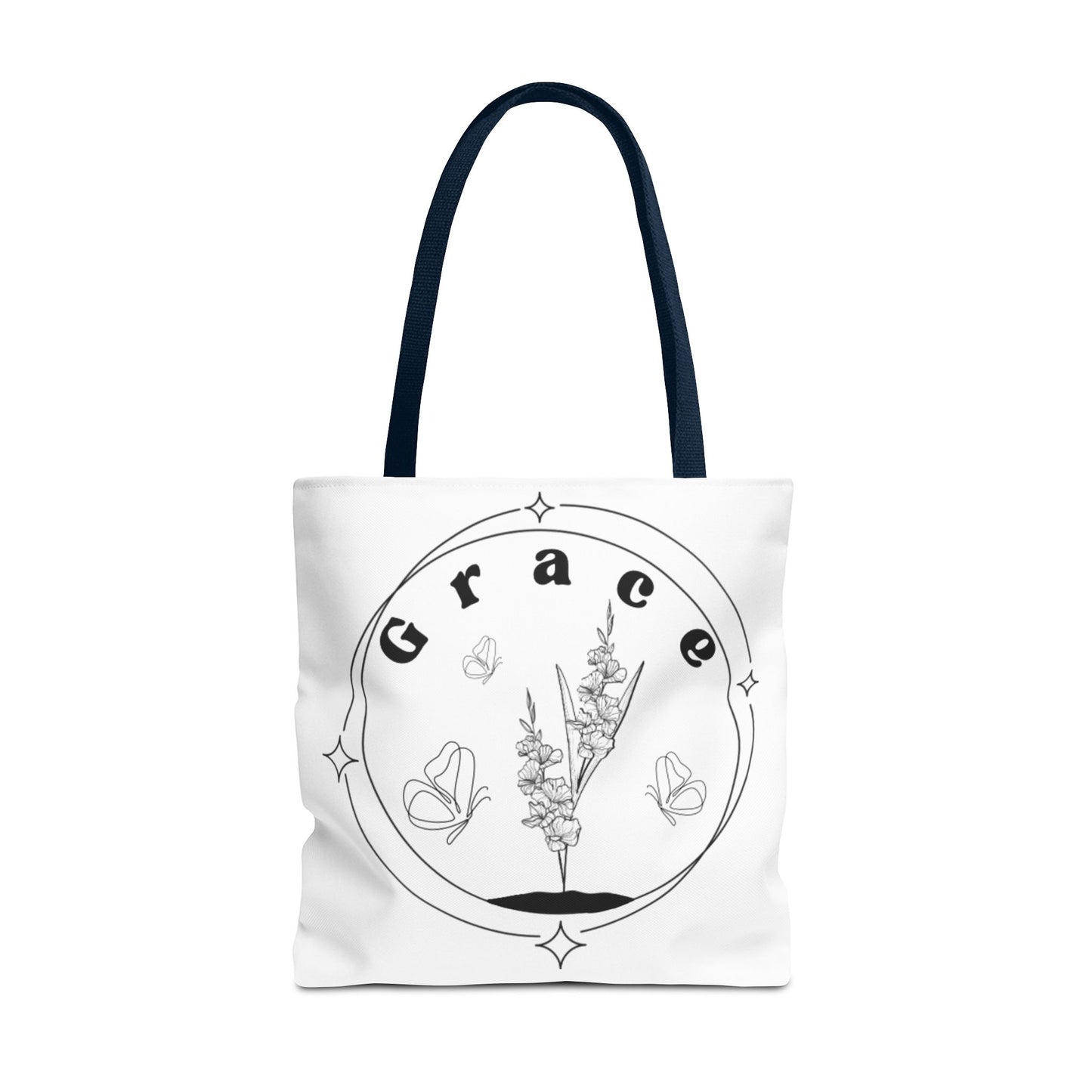 Grace Tote Bag - Stylish All-Over Print for Women's Spiritual Journey