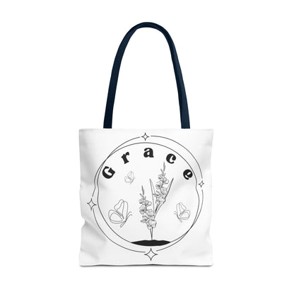 Grace Tote Bag - Stylish All-Over Print for Women's Spiritual Journey
