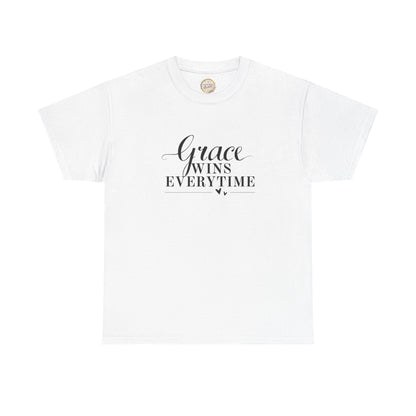 Grace Wins Every Time Tee — Inspirational Christian Graphic T-Shirt