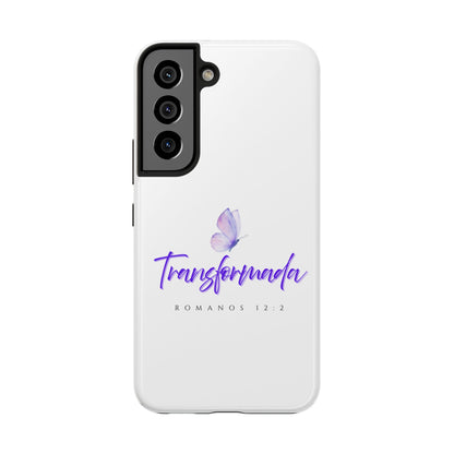 Transformada Phone Case, Inspirational Gift, Scripture Cases, Christian Accessories, Floral Design, Unique Phone Protection