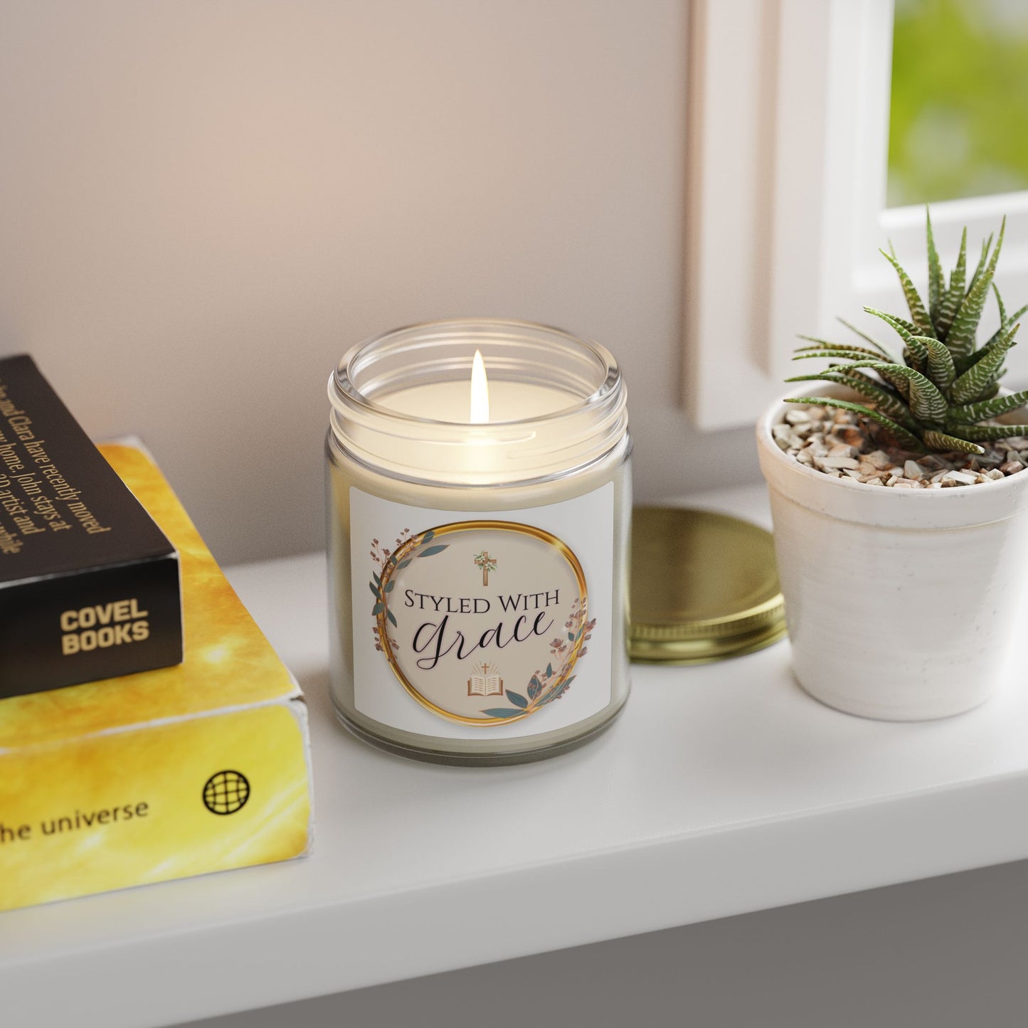 "Styled With Grace"— Coconut Apricot Soy Candle 4oz & 9oz