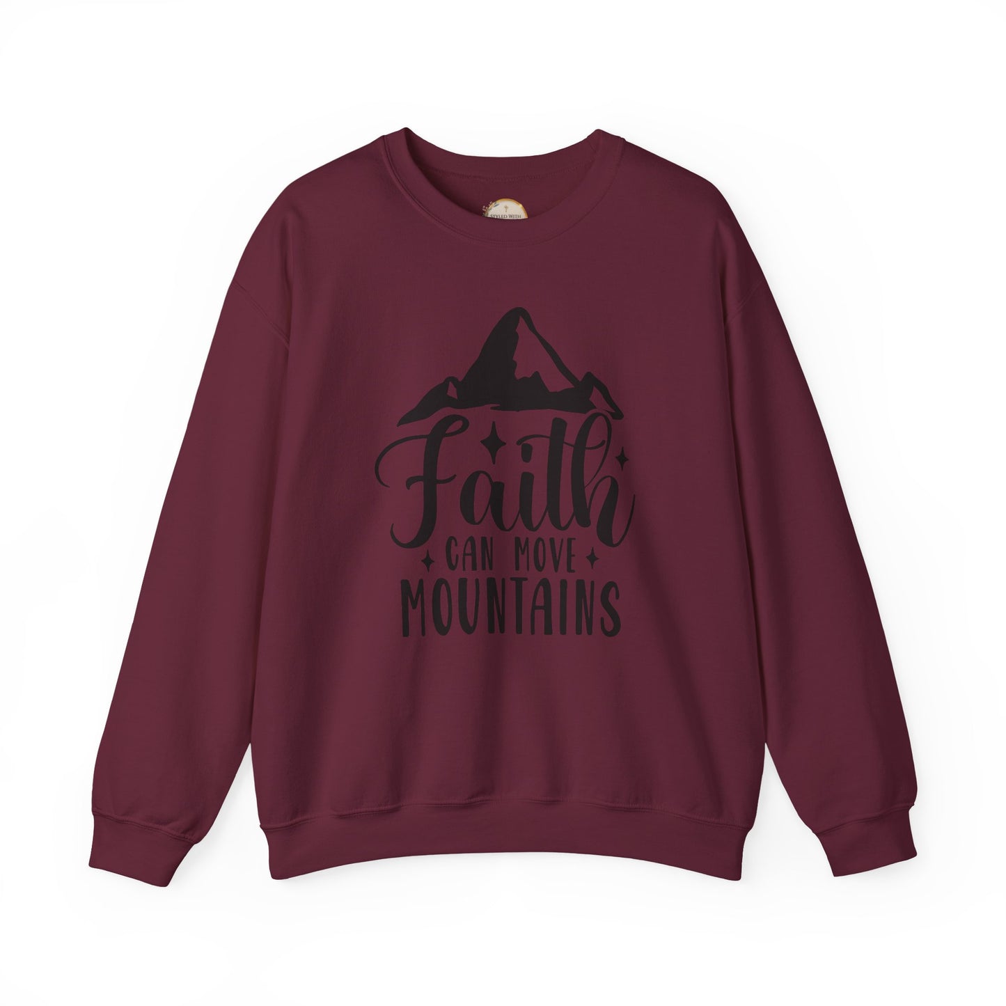 Faith Can Move Mountains Crewneck Sweatshirt