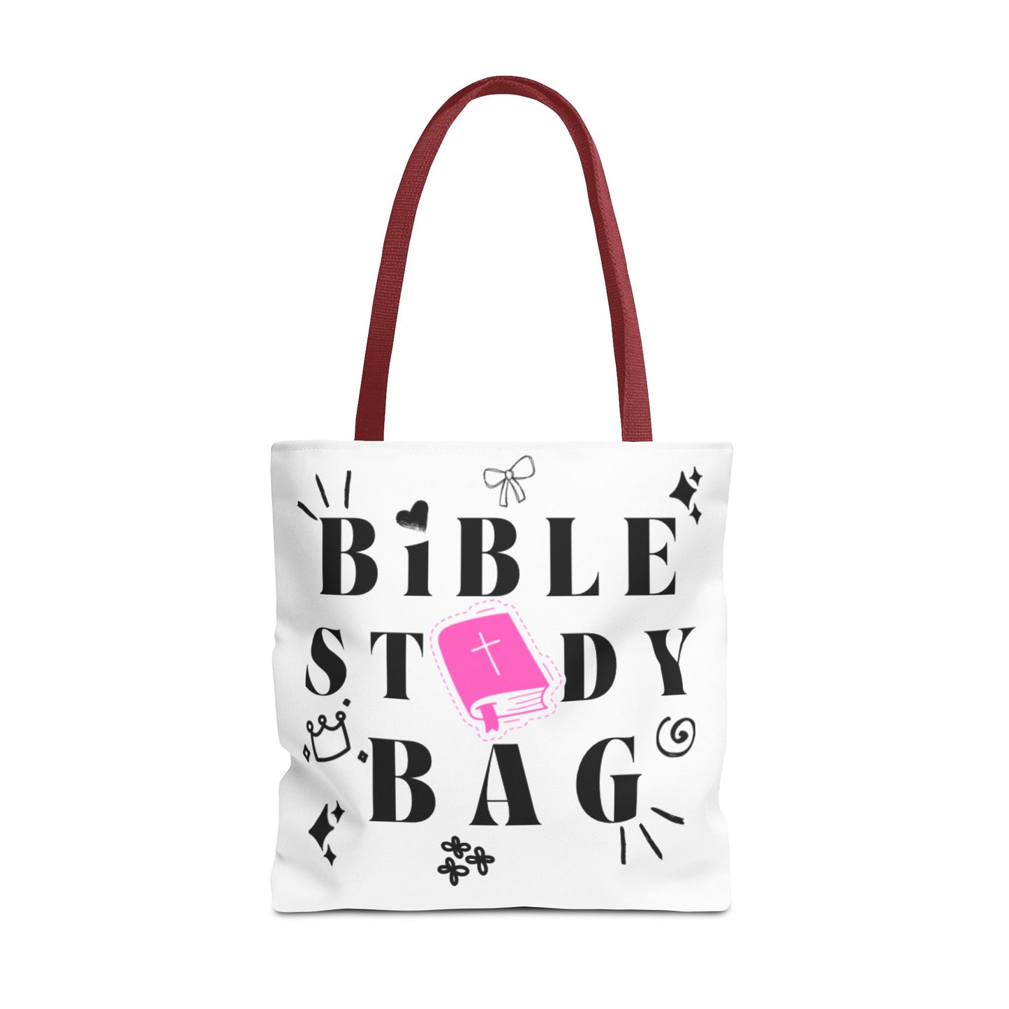 Bible Study Tote Bag - Stylish All-Over Print for Women's Spiritual Journey