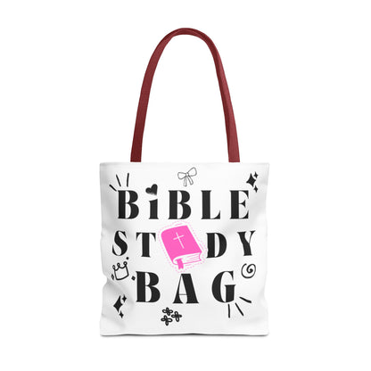 Bible Study Tote Bag - Stylish All-Over Print for Women's Spiritual Journey
