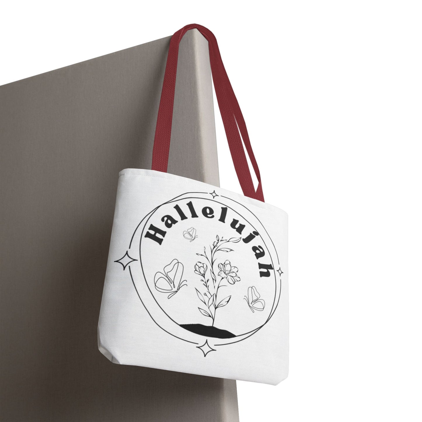 Hallelujah Tote Bag - Stylish All-Over Print for Women's Spiritual Journey