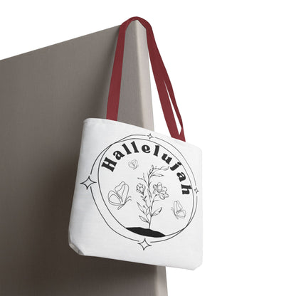 Hallelujah Tote Bag - Stylish All-Over Print for Women's Spiritual Journey