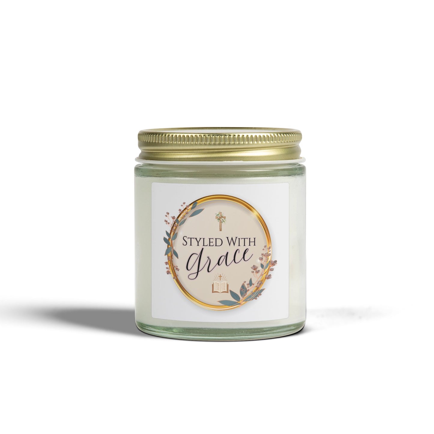 "Styled With Grace"— Coconut Apricot Soy Candle 4oz & 9oz