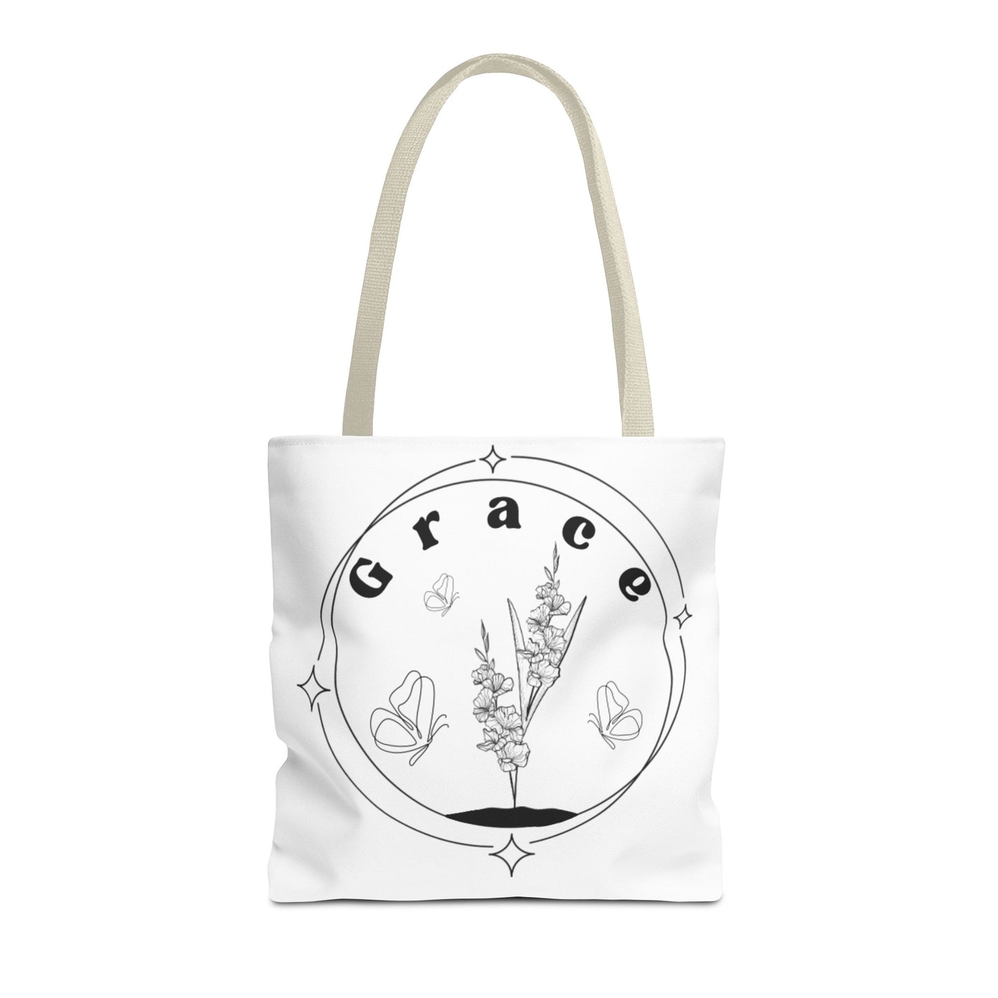 Grace Tote Bag - Stylish All-Over Print for Women's Spiritual Journey
