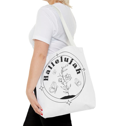 Hallelujah Tote Bag - Stylish All-Over Print for Women's Spiritual Journey