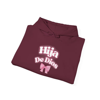 Hija De Dios Hoodie, Unisex Heavy Blend Sweatshirt, Gift for Her, Trendy Streetwear, Cozy Layering Option
