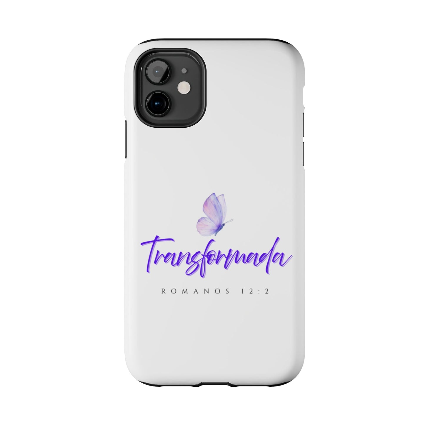 Transformada Phone Case, Inspirational Gift, Scripture Cases, Christian Accessories, Floral Design, Unique Phone Protection