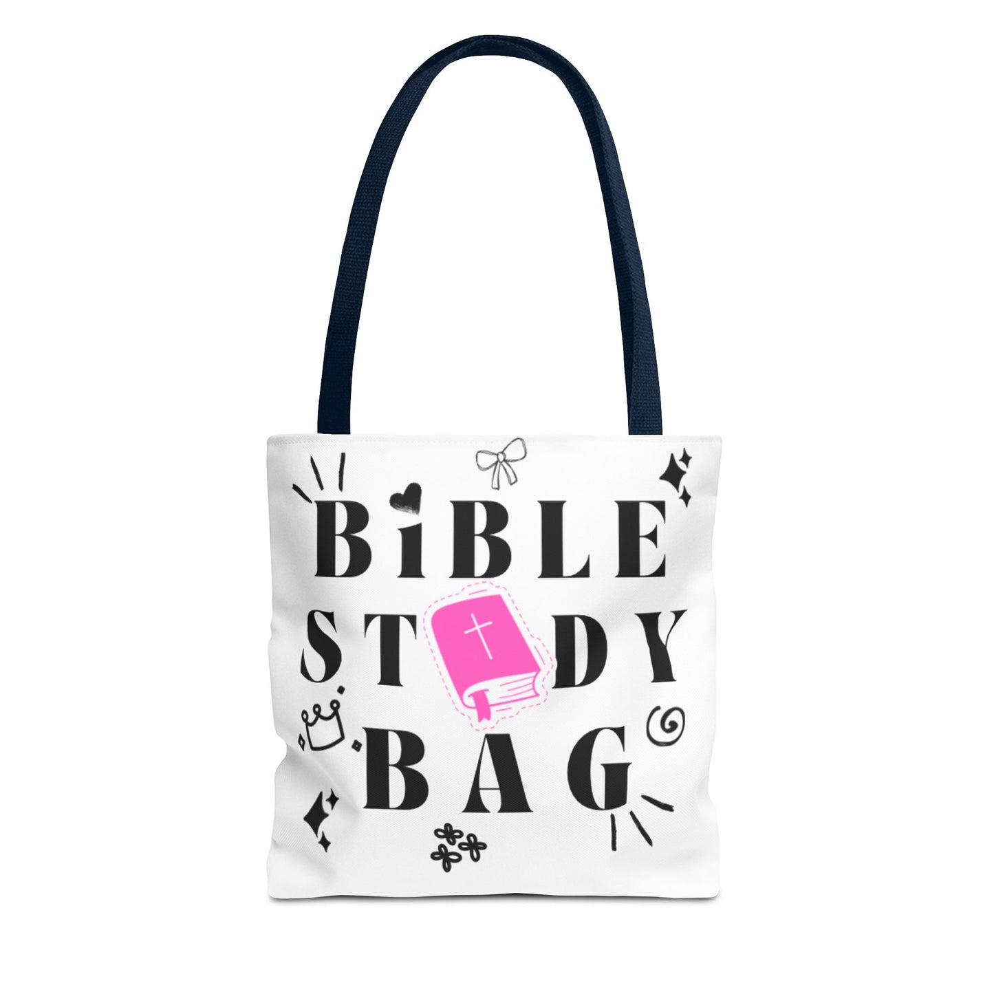 Bible Study Tote Bag - Stylish All-Over Print for Women's Spiritual Journey