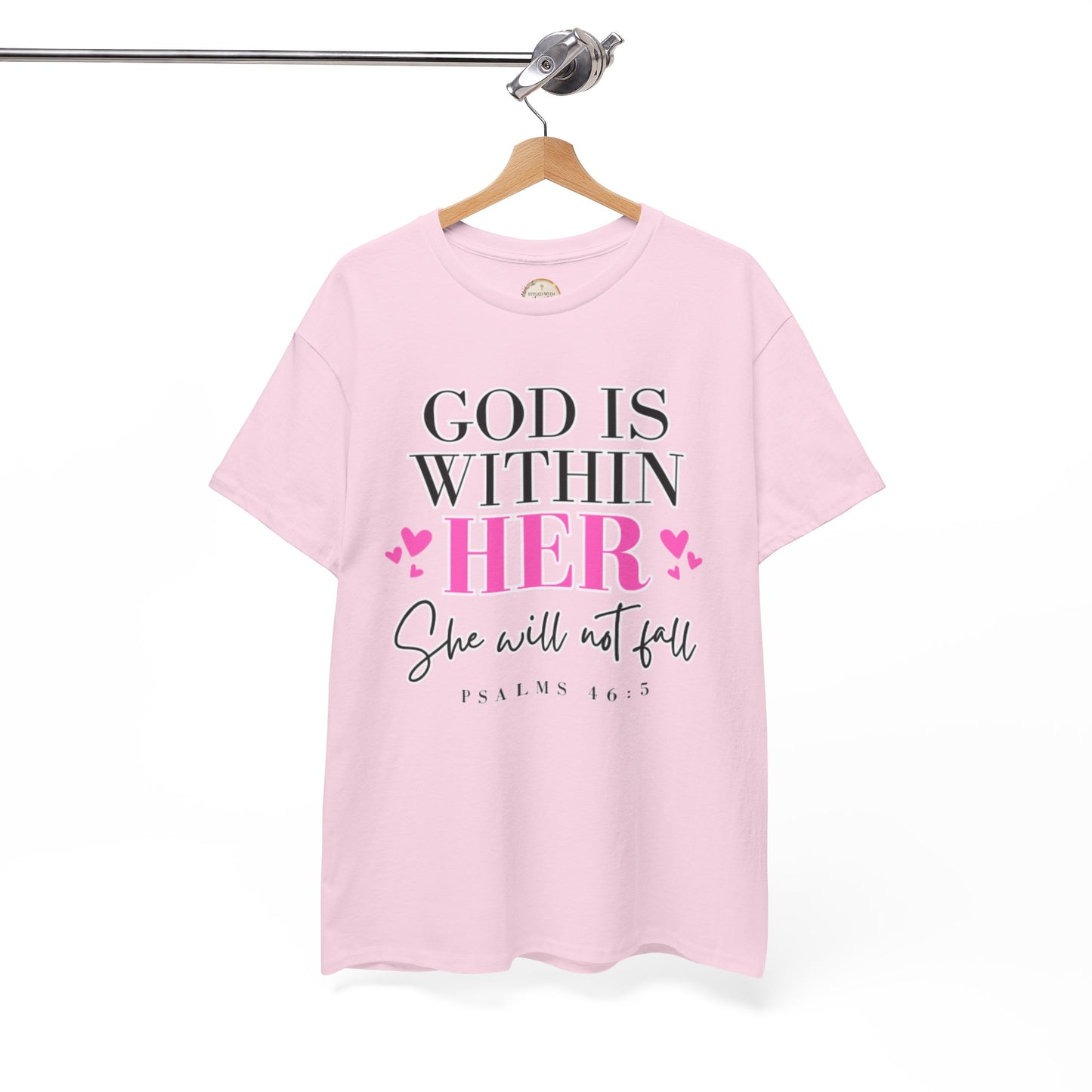 God Is Within Her Unisex Heavy Cotton Tee