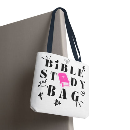 Bible Study Tote Bag - Stylish All-Over Print for Women's Spiritual Journey