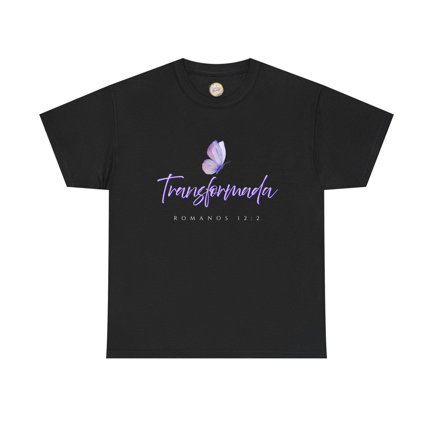 Transformada Unisex Heavy Cotton Tee, Inspirational Shirt, Gift for Women, Motivational Top, Spiritual Apparel, Casual Wear