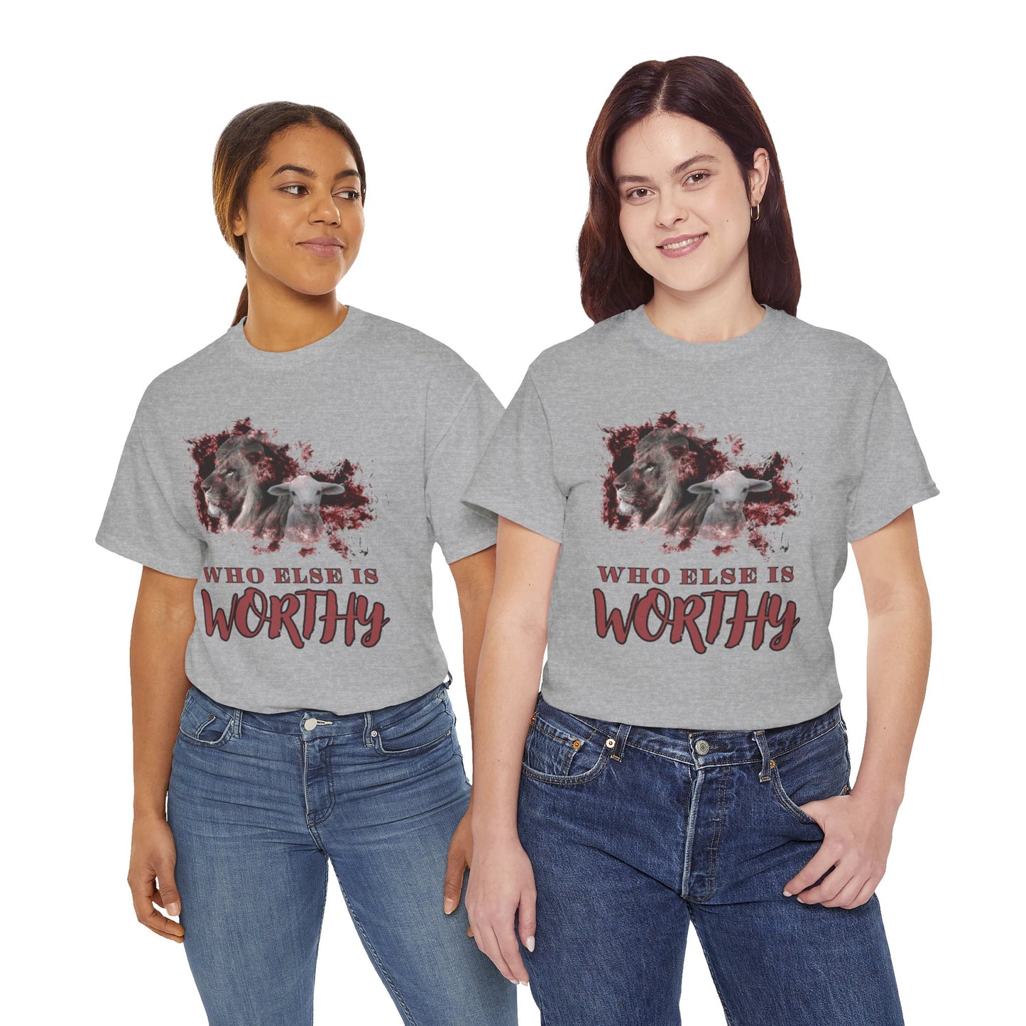 Who Else Is Worthy Tee, Inspirational T-Shirt for Faith, Meaningful Gift, Christian Apparel, Casual Wear, Spiritual Clothing