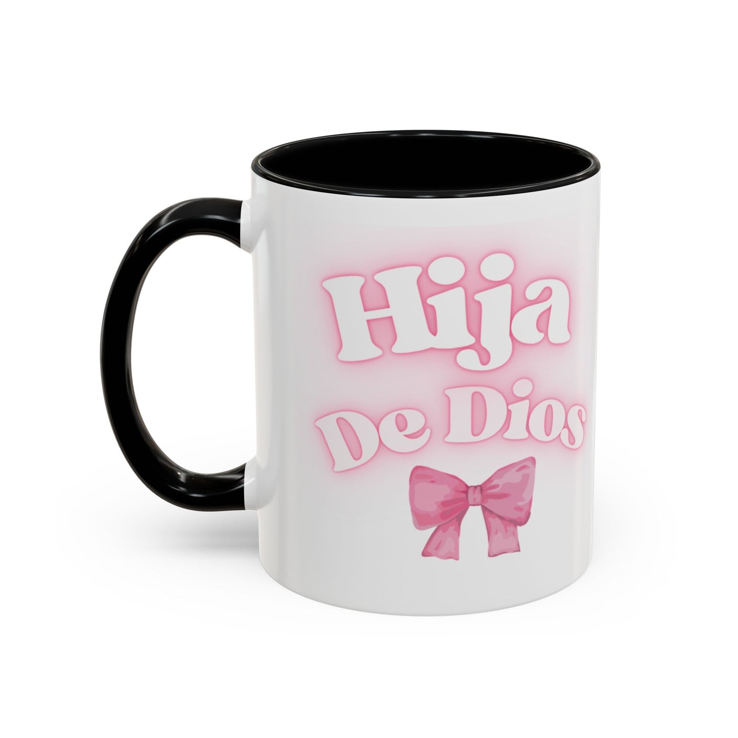 Hija De Dios Accent Coffee Mug - Perfect Gift for Moms, Inspirational Drinkware, Birthday, Faith Celebration, Unique Coffee Cup