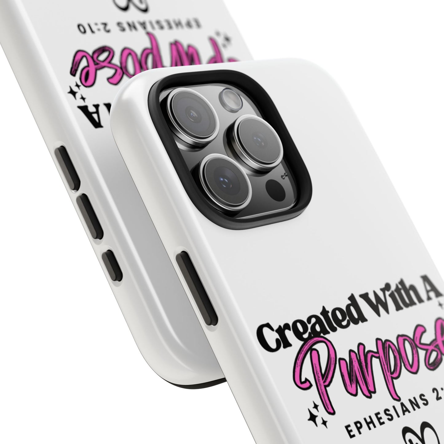 Created With A Purpose Phone Case — Ephesians 2:10 Inspirational Christian Tough Case