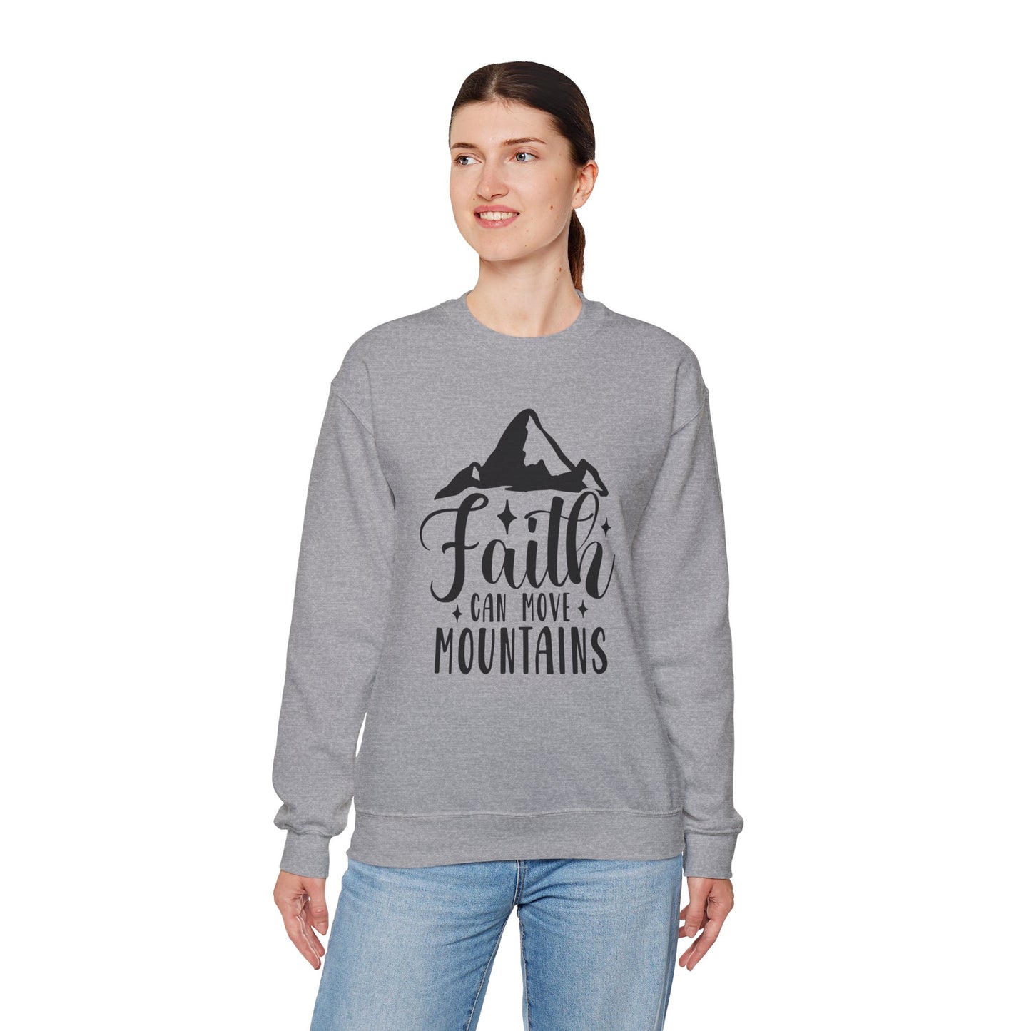 Faith Can Move Mountains Crewneck Sweatshirt