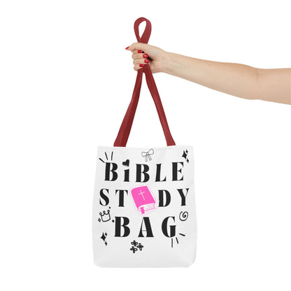 Bible Study Tote Bag - Stylish All-Over Print for Women's Spiritual Journey