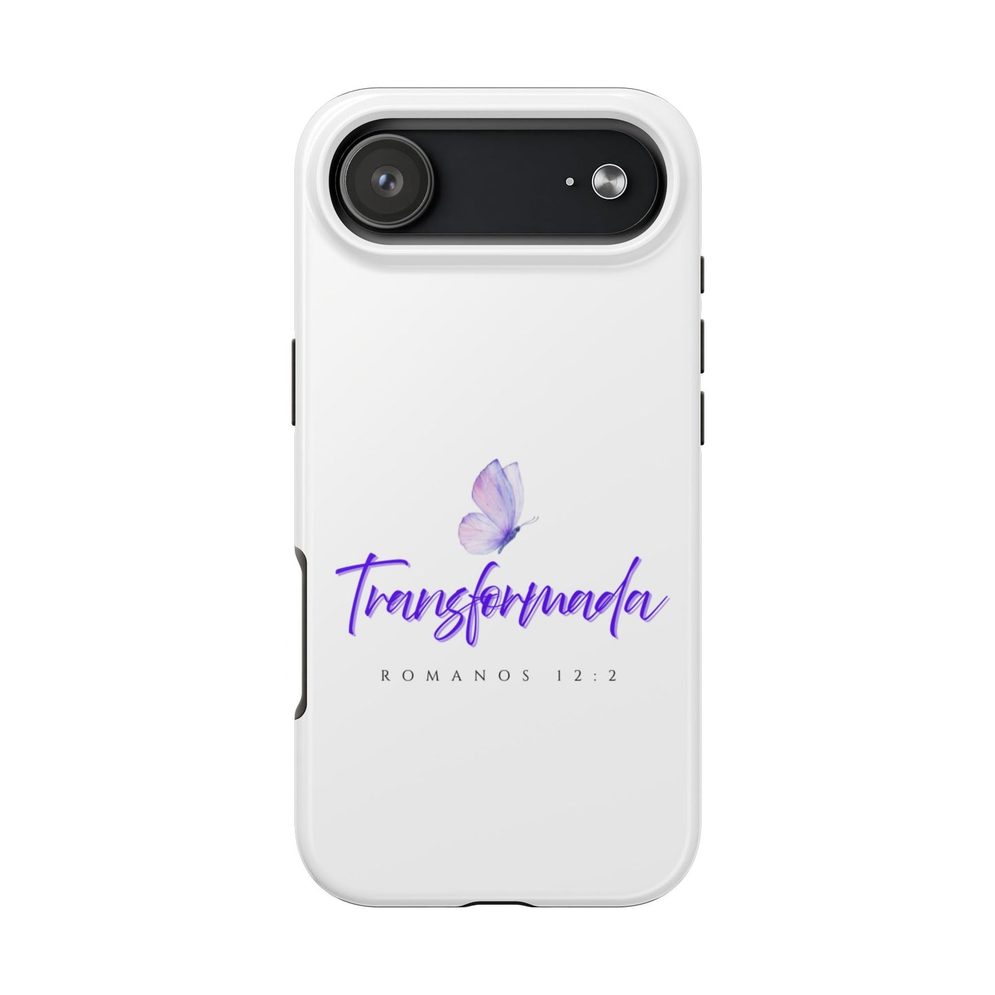 Transformada Phone Case, Inspirational Gift, Scripture Cases, Christian Accessories, Floral Design, Unique Phone Protection