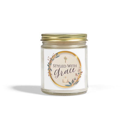 "Styled With Grace"— Coconut Apricot Soy Candle 4oz & 9oz