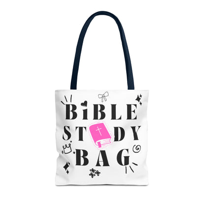 Bible Study Tote Bag - Stylish All-Over Print for Women's Spiritual Journey