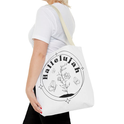 Hallelujah Tote Bag - Stylish All-Over Print for Women's Spiritual Journey