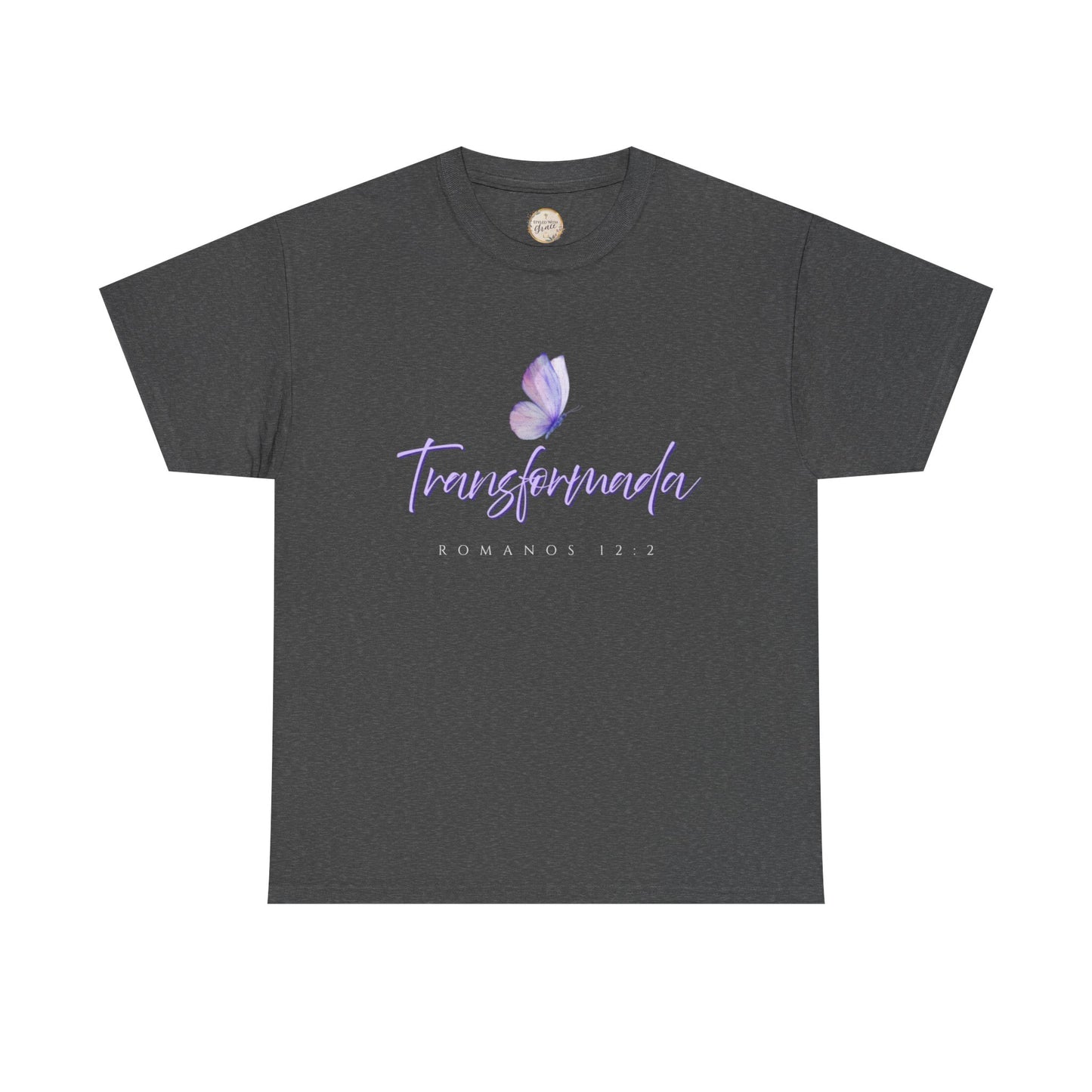 Transformada Unisex Heavy Cotton Tee, Inspirational Shirt, Gift for Women, Motivational Top, Spiritual Apparel, Casual Wear