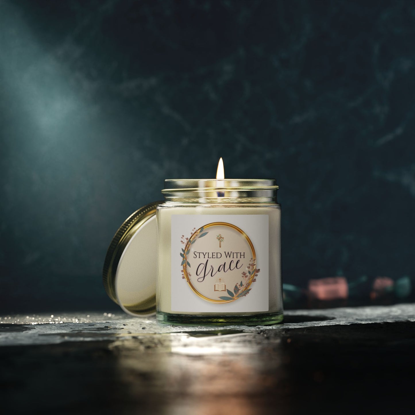 "Styled With Grace"— Coconut Apricot Soy Candle 4oz & 9oz