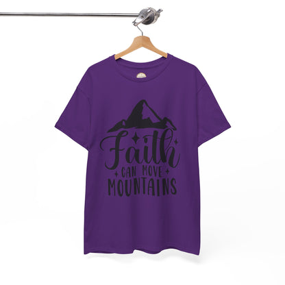 Faith Can Move Mountains - Unisex Heavy Cotton Tee