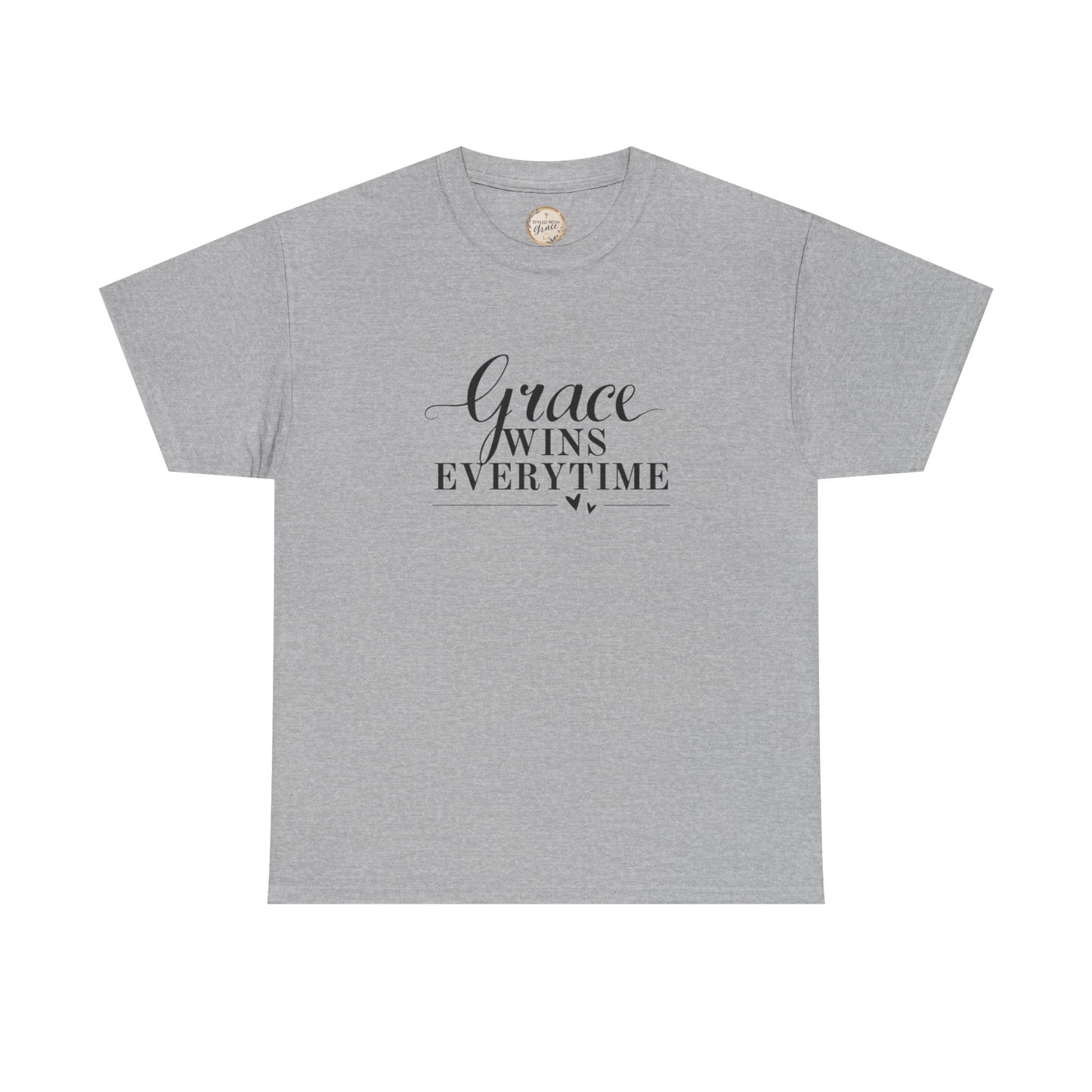Grace Wins Every Time Tee — Inspirational Christian Graphic T-Shirt