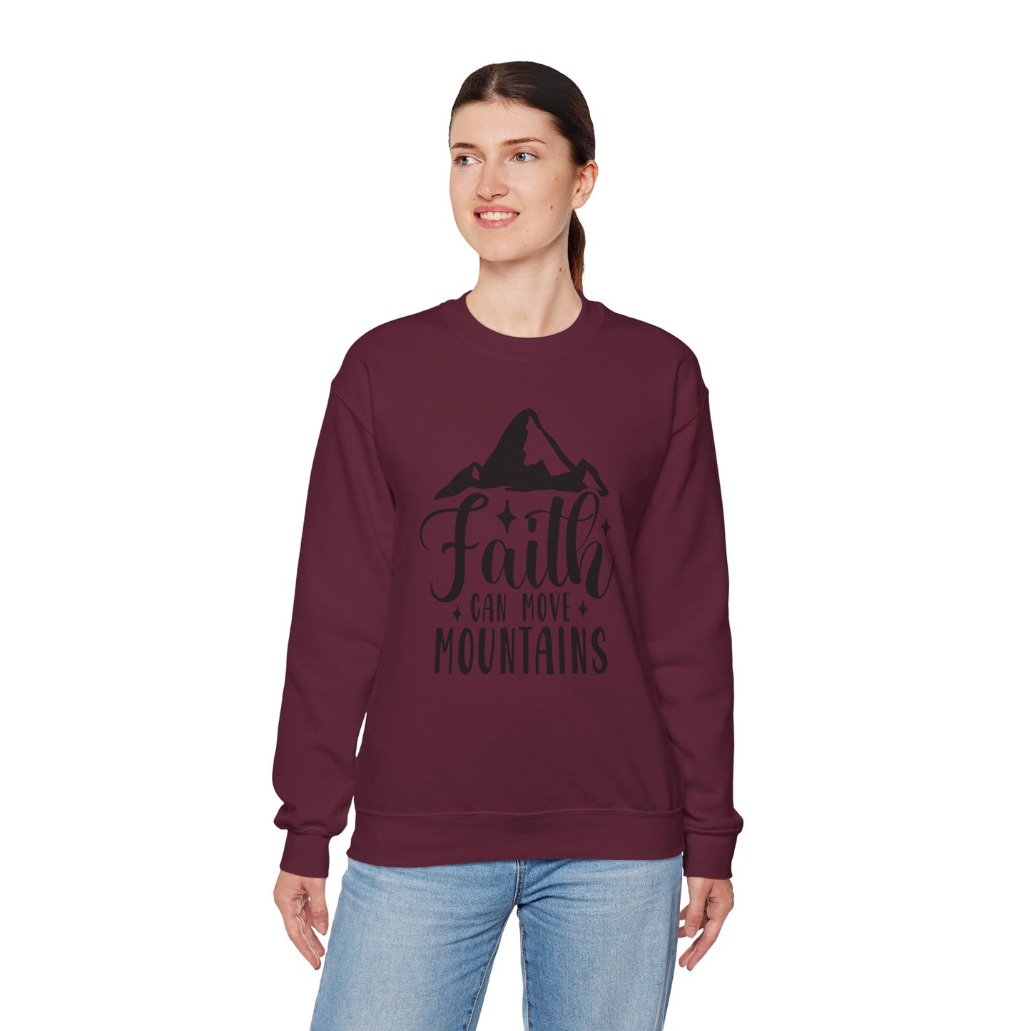 Faith Can Move Mountains Crewneck Sweatshirt