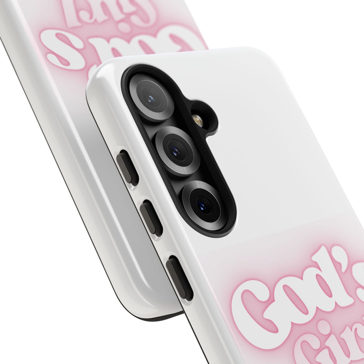 God's Girl Cute Phone Case, Pink Bow Case, Faith-Based Gifts, Christian Accessories, Birthday Present, Inspirational Jewelry