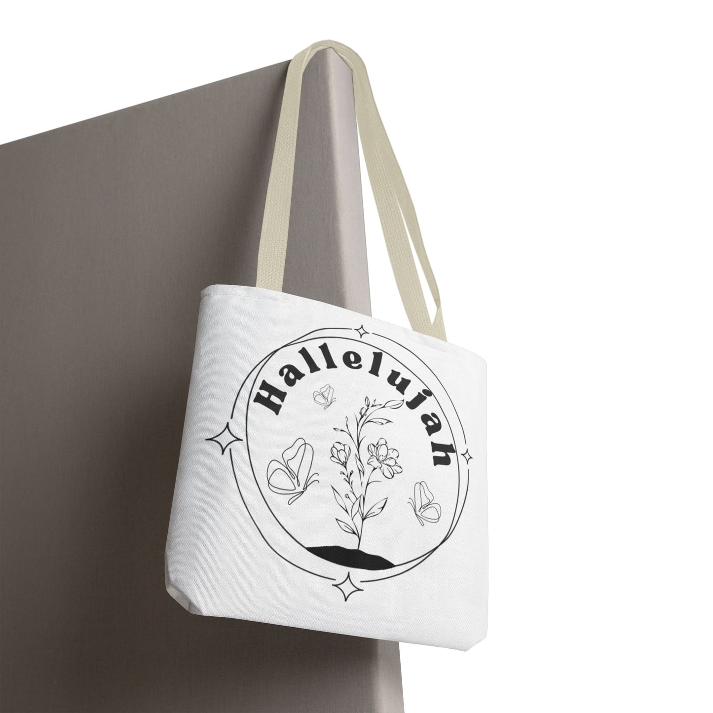 Hallelujah Tote Bag - Stylish All-Over Print for Women's Spiritual Journey