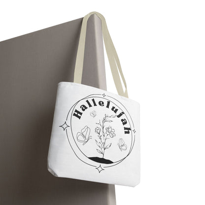 Hallelujah Tote Bag - Stylish All-Over Print for Women's Spiritual Journey