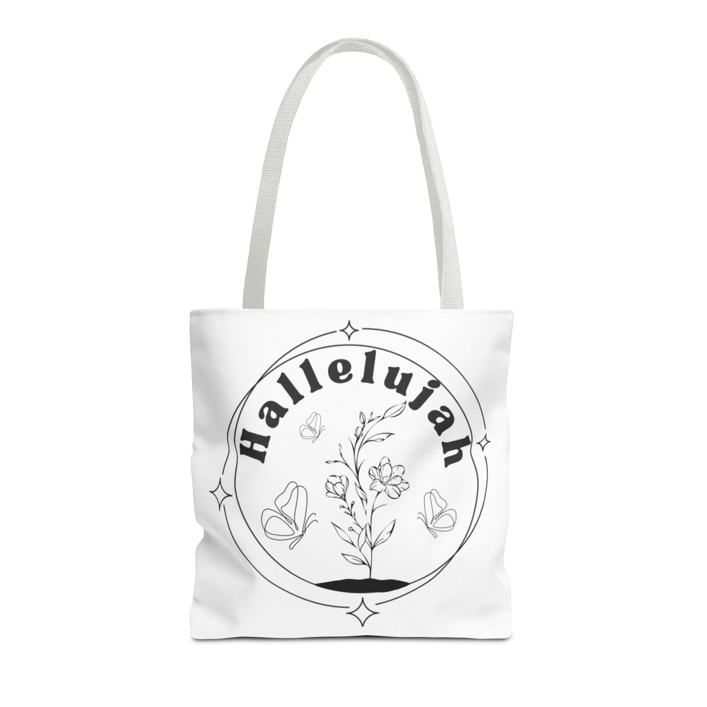 Hallelujah Tote Bag - Stylish All-Over Print for Women's Spiritual Journey