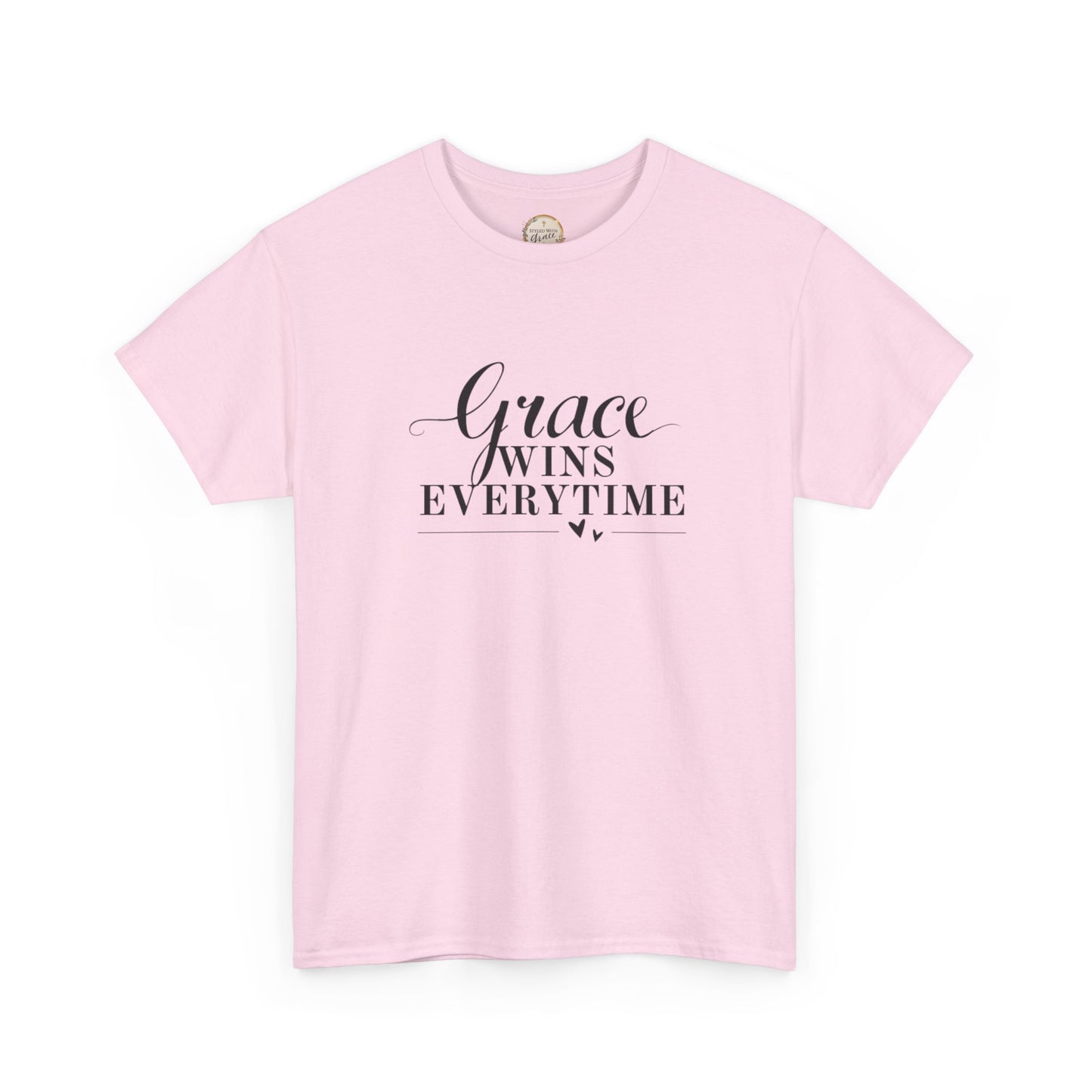 Grace Wins Every Time Tee — Inspirational Christian Graphic T-Shirt