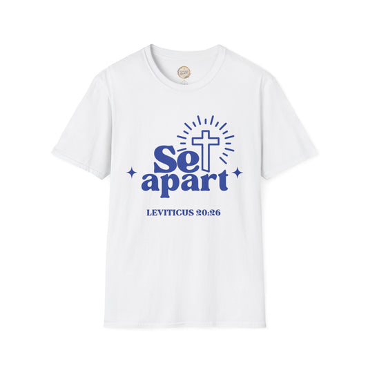 Set Apart - Christian Inspirational T-Shirt, Set Apart Apparel, Faith-Based Gift, Religious Tees, Bible Verse Shirt, Unisex Softstyle Tee